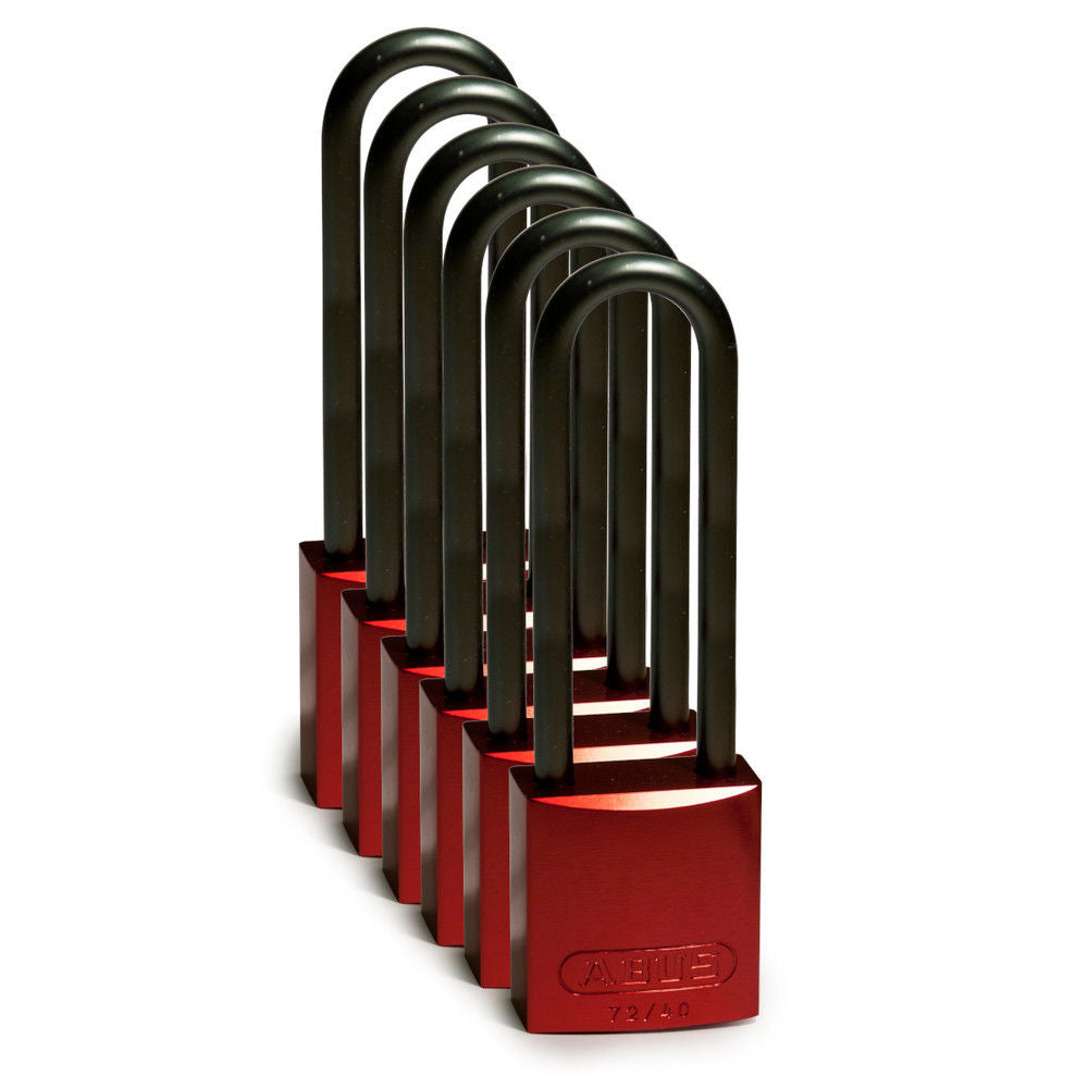Brady Sigurnosni Katanci Aluminijum 76,2 mm Crveni 307957W