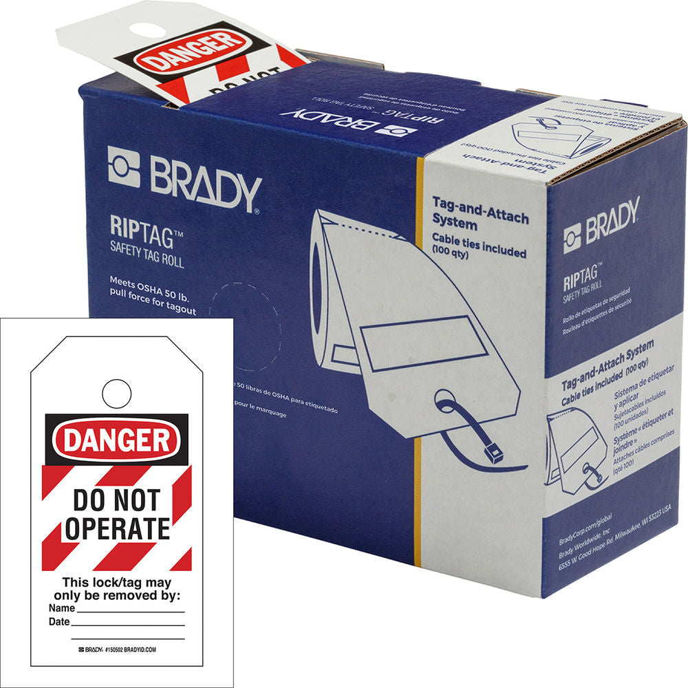 Brady Sigurnosni Privezak na Roli Poliester 308015W