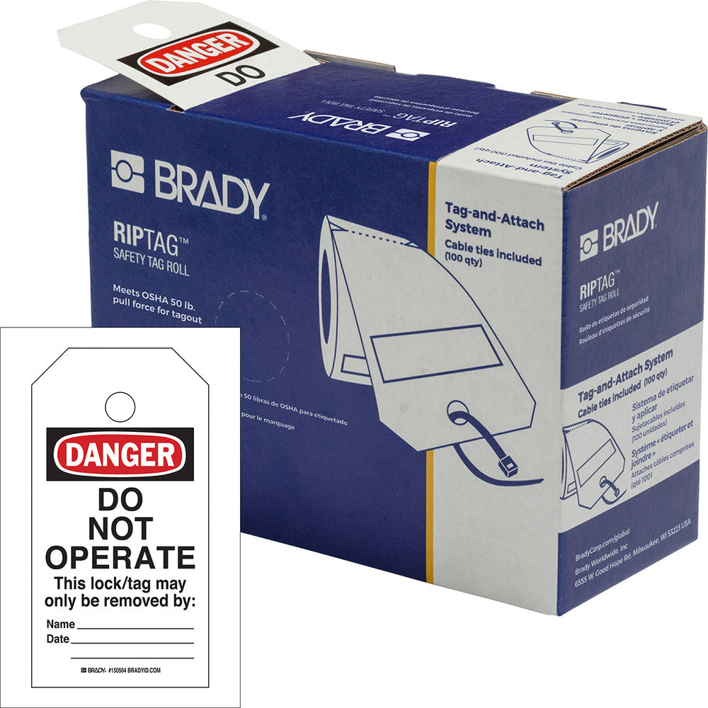 Brady Sigurnosni Privezak na Rolni Do Not Operate Poliester 308016W