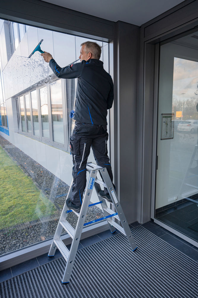 KRAUSE Samostojeća Merdevina sa Gazištima Aluminijum 2 x 5 Gazišta 307626W