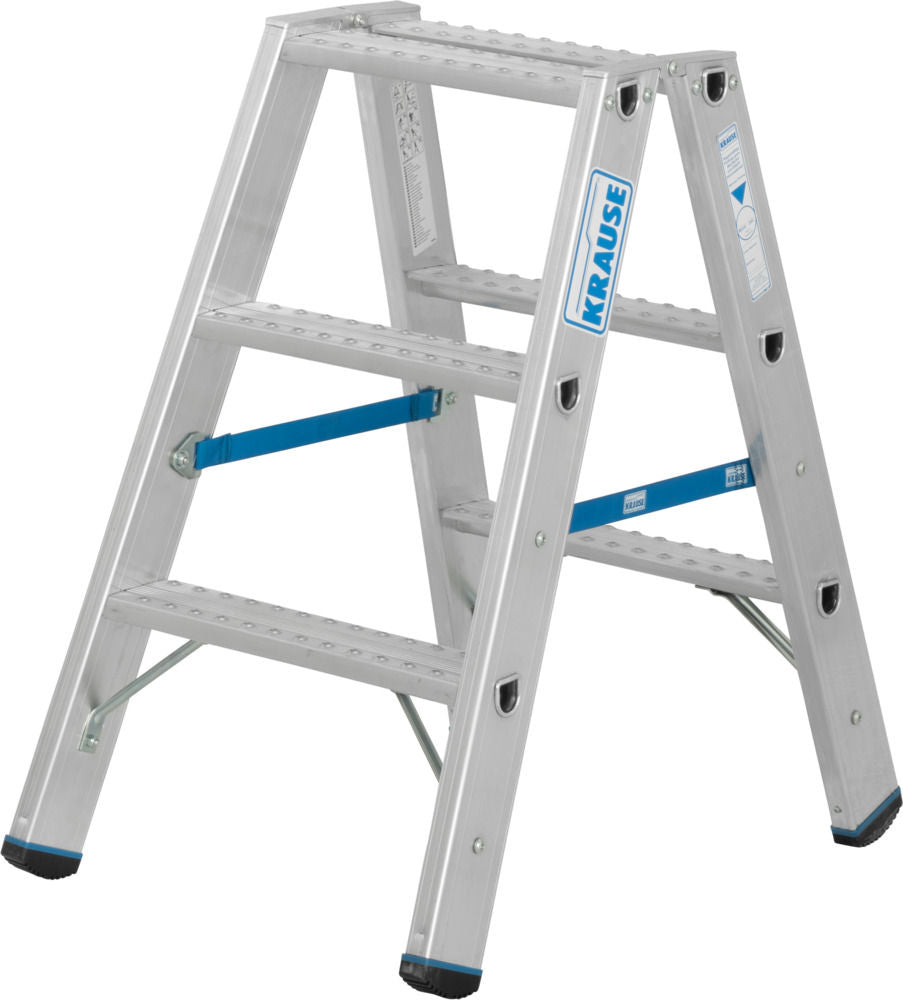 KRAUSE Samostojeće merdevine sa gazištima Aluminijum 2 x 3 gazišta 307624W