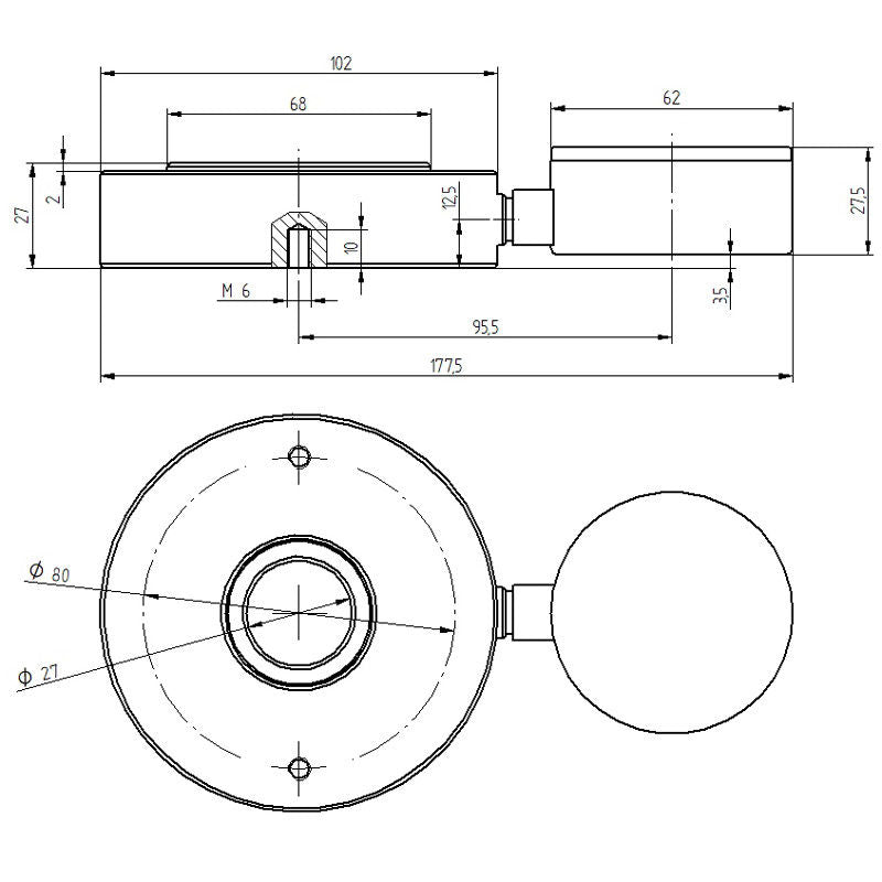 PCE Instruments Merač Sile PCE-HFG 10K 307292W