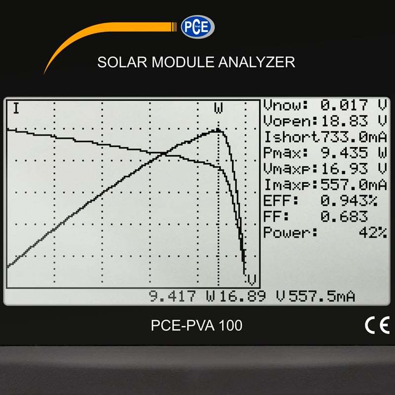 PCE Instruments Merač Solarnih Ćelija PCE-PVA 100 307560W