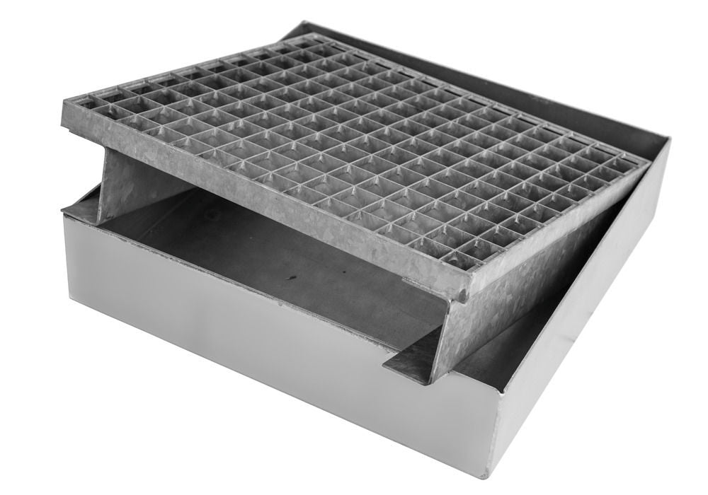 DENIOS Pocinkovani Čelik Bodenelement 115137W 20 Kapaciteta Srebrna