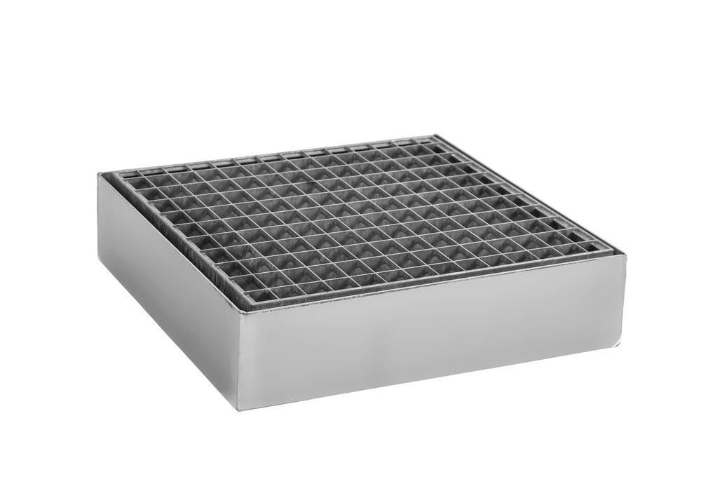 DENIOS Pocinkovani Čelik Bodenelement 115137W 20 Kapaciteta Srebrna