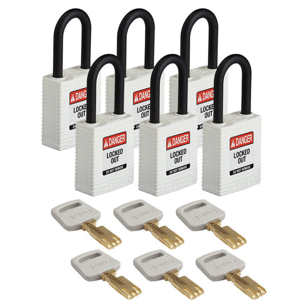 Brady Sigurnosni Katanci SafeKey Najlon 38,1 mm Pakovanje 6 Komada 309097W