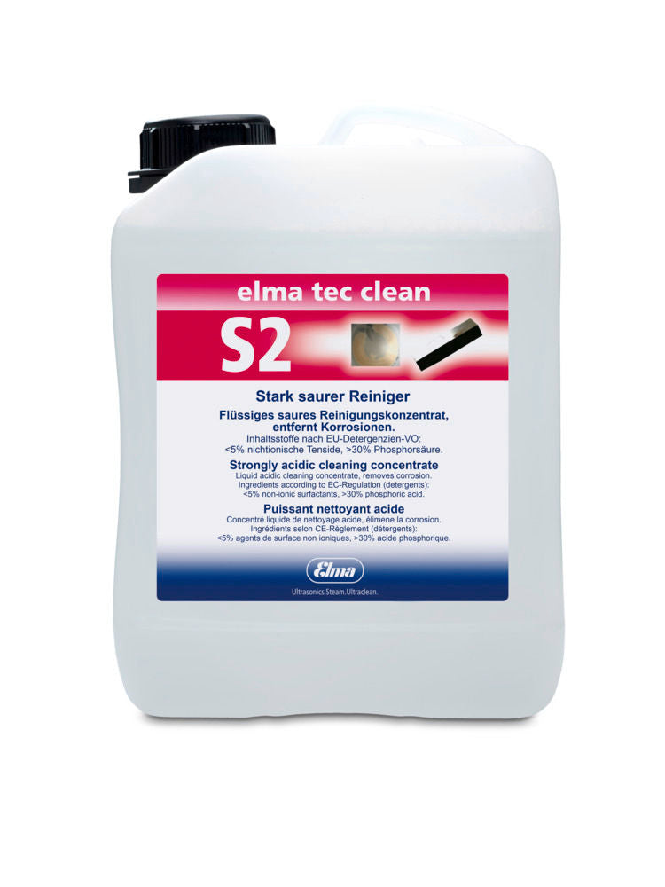 Elma tec clean S2 Ultrazvučno Sredstvo za Čišćenje, Jako Kiselo, 2,5 l