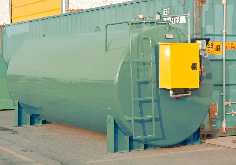 Dvozidni Rezervoar po EN 12285 3000 Litara sa Električnom Pumpom 70 L/min DENIOS 294213W