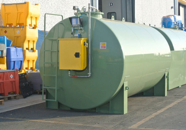 Dvozidni Rezervoar po EN 12285 3000 Litara sa Električnom Pumpom 70 L/min DENIOS 294213W