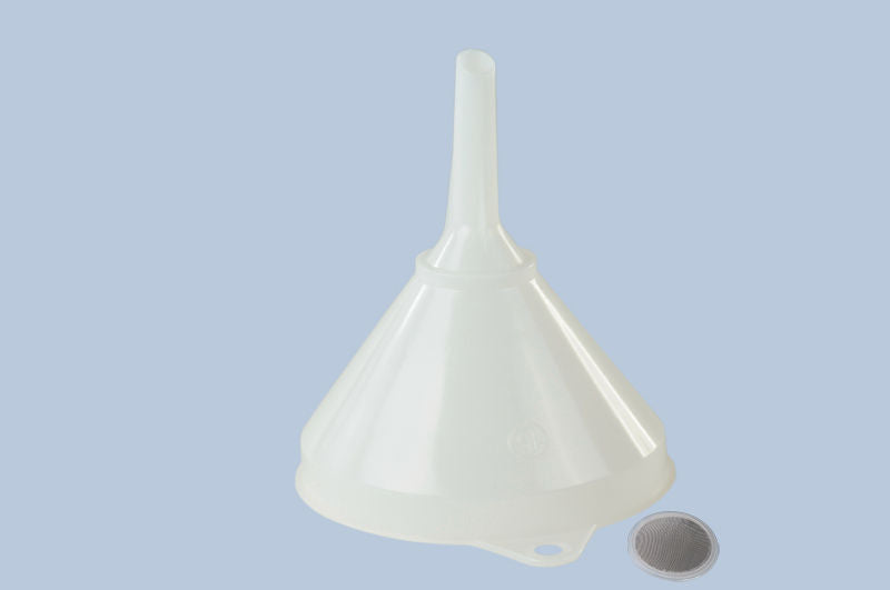 Plastični Levak od HDPE-a Spoljni Prečnik 168 mm sa Vešalicom, Prelivnim Rubom i Sitom Pakovanje 10 Komada Gmöhling 308408W