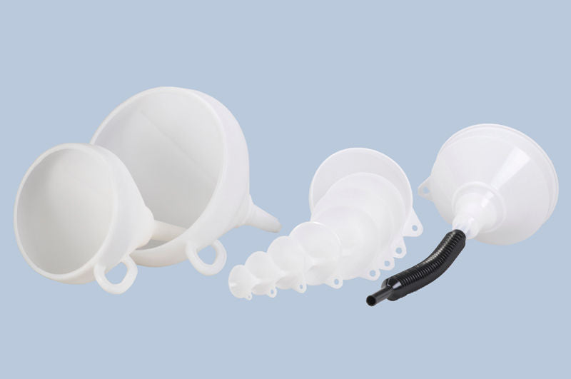Plastični levak od HDPE-a spoljni prečnik 253 mm sa sitom od nerđajućeg čelika pakovanje 10 komada Gmöhling 308410W