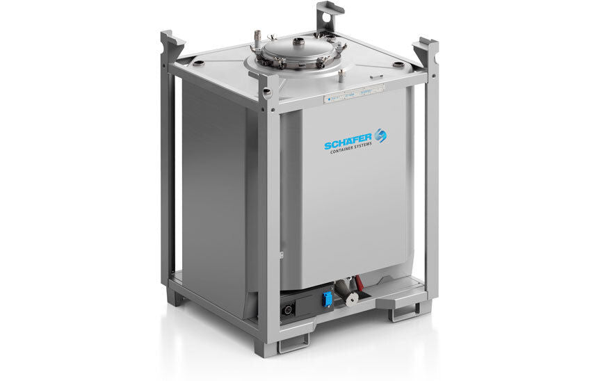 Denios Beheizbarer Edelstahl IBC Kontejner 1000L Digitalna Temperatura