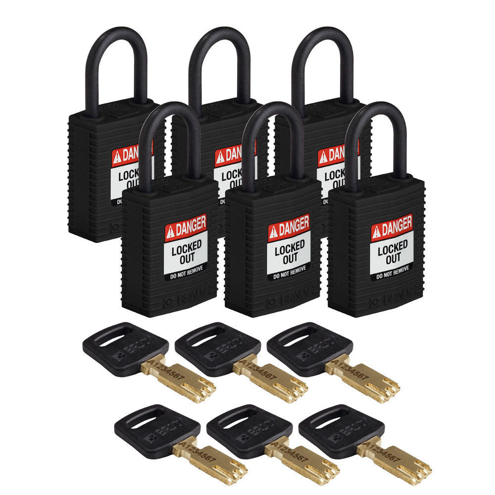 Brady Sigurnosni Katanci SafeKey Najlon 25,4 mm Pakovanje 6 Komada 311828W