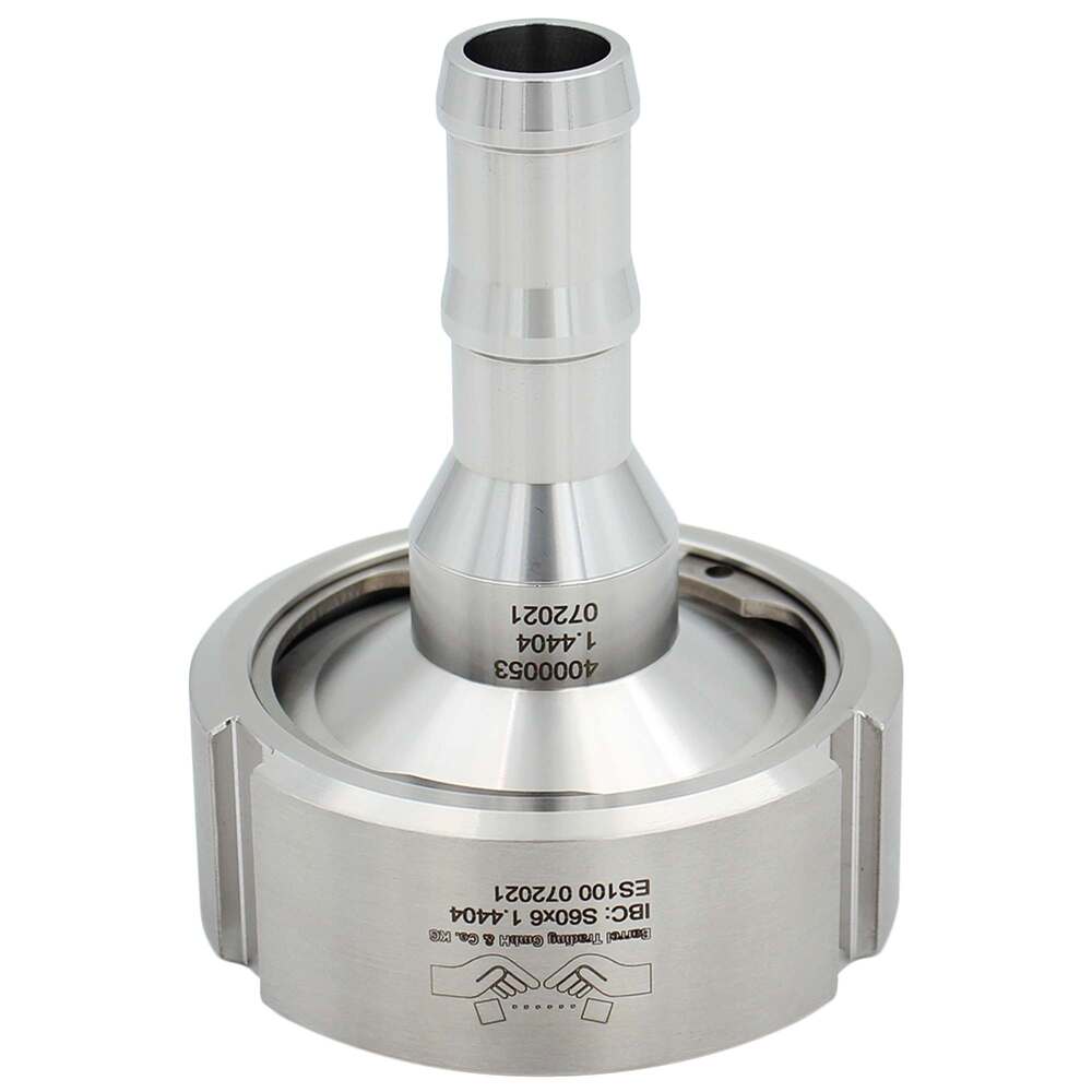 IBC Adapter od Nerđajućeg Čelika sa Crevnim Nastavkom 19 mm za Priključak S60x6 DENIOS 311479W