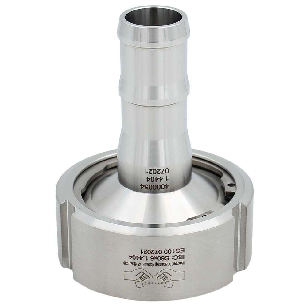 IBC Adapter od Nerđajućeg Čelika sa Crevnim Nastavkom 25 mm za Priključak S60x6 DENIOS 311480W