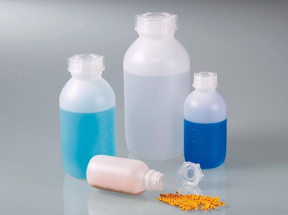HDPE Boca sa Širokim Grlom sa Urezanom Skalom 100 ml Pakovanje od 96 Komada DENIOS 309697W