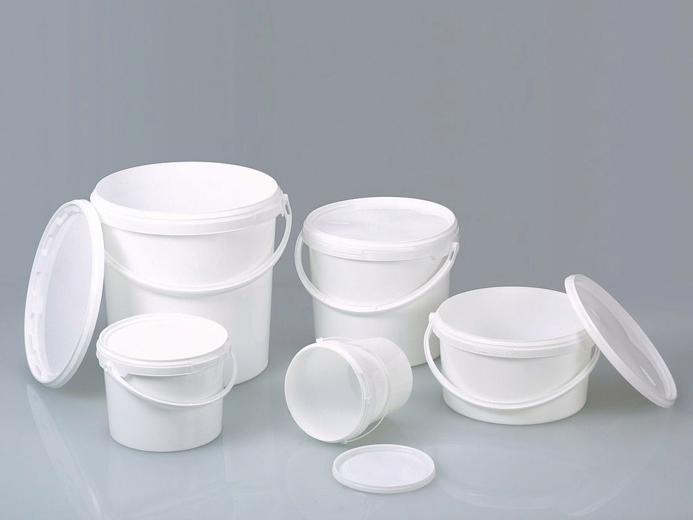 Verpackungseimer sa Poklopcem od PP 1 l DENIOS 309741W 132 x 131 mm Beli Pakovanje 100 kom