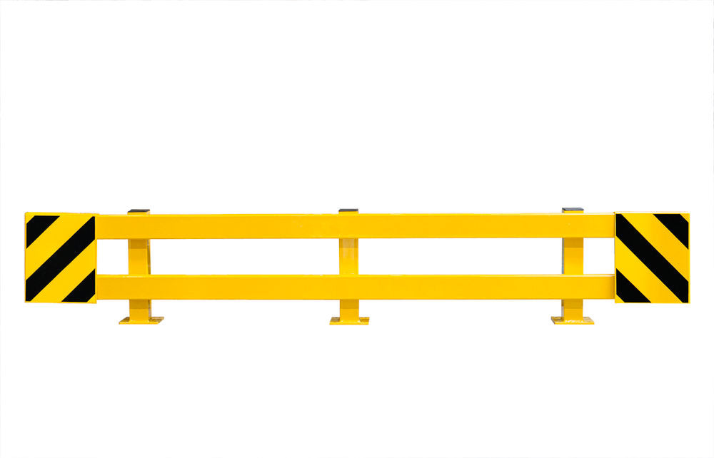 Moravia Regalschutz-Planke C-Profil Izvlačiva Do 2700 mm Žuta Plastificirana Crne Trake 311058W