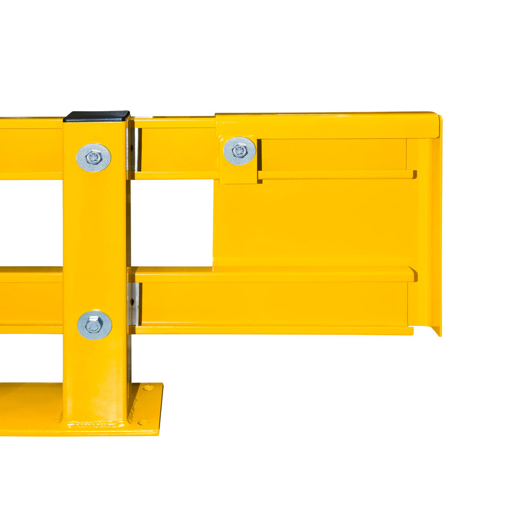 Moravia Regalschutz-Planke C-Profil Izvlačiva Do 2700 mm Žuta Plastificirana Crne Trake 311058W