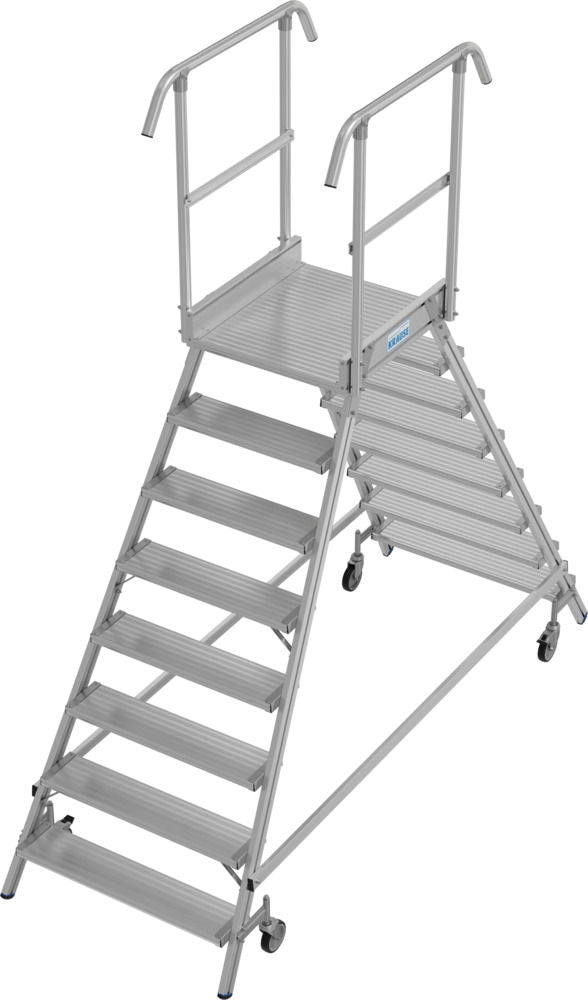 KRAUSE Pokretne Aluminijumske Merdevine sa Platformom 2 x 7 Stepenika 312174W