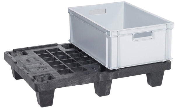DENIOS Displej Paleta od Reciklirane Plastike Crna 312632W