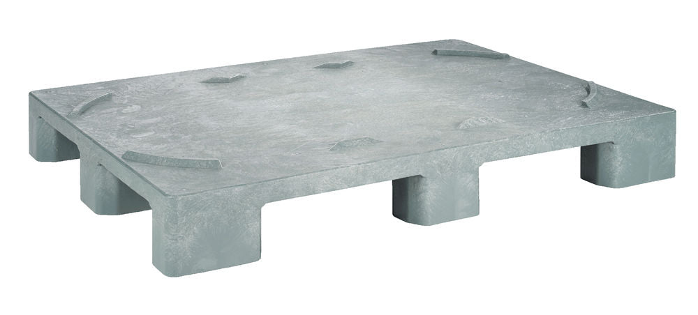 DENIOS Paleta za Burad od Reciklirane Plastike Siva 312663W