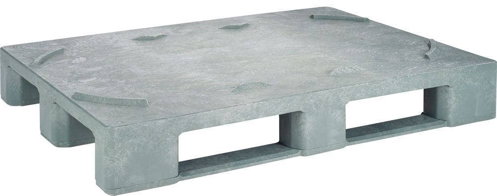 DENIOS Paleta za Burad od Reciklirane Plastike Siva 312665W