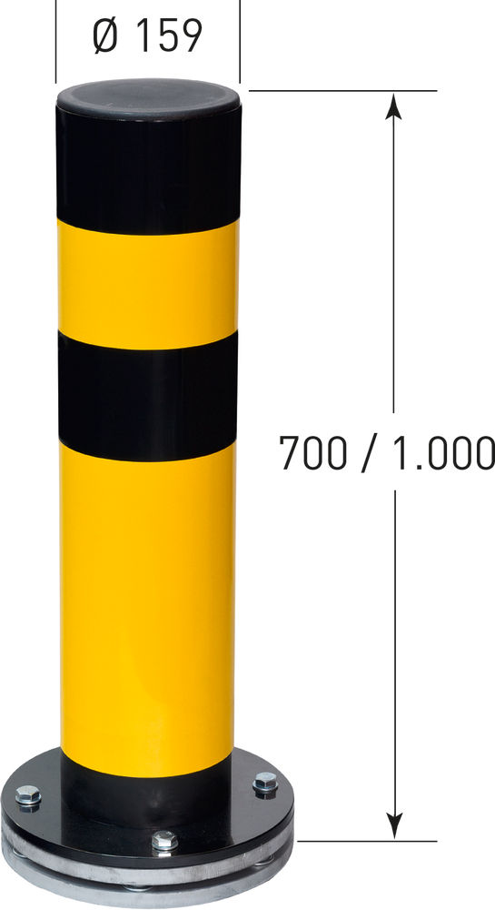 Zaštitni Stub Moravia Čelični Žuto-Crni 700 mm 311072W