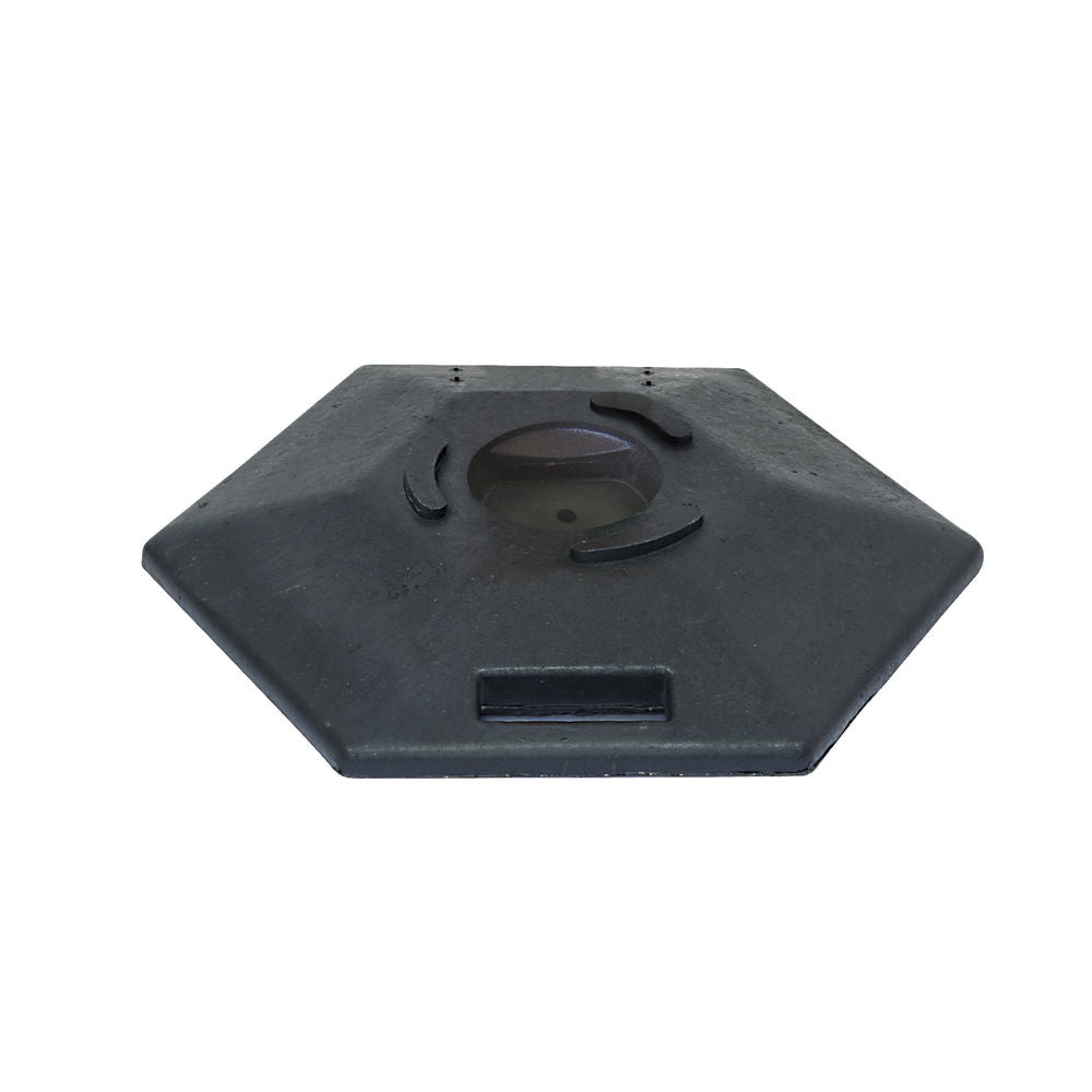 Plastična Baza Za Lančane Stubove Šestougaona Ø 570 mm Crna DENIOS 311254W