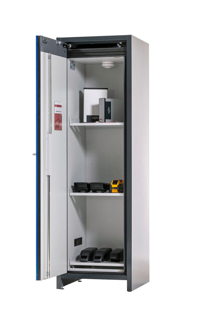 DENIOS Čelik asecos SafeStore Core Orman za Skladištenje Litijum-Jonskih Baterija 309923W 3 Police Plava