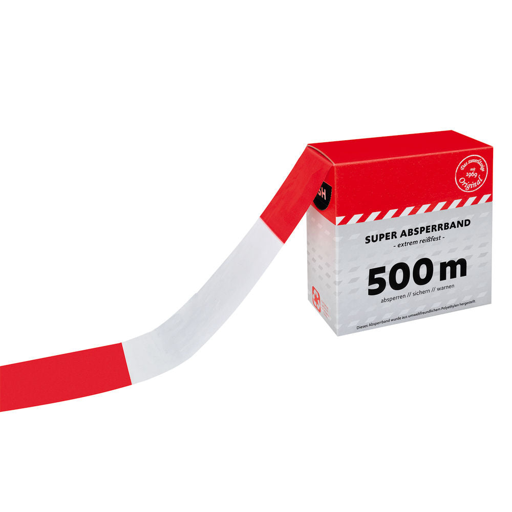 Barijerna Traka DENIOS 311259W 80 mm x 500 m Crveno-bela