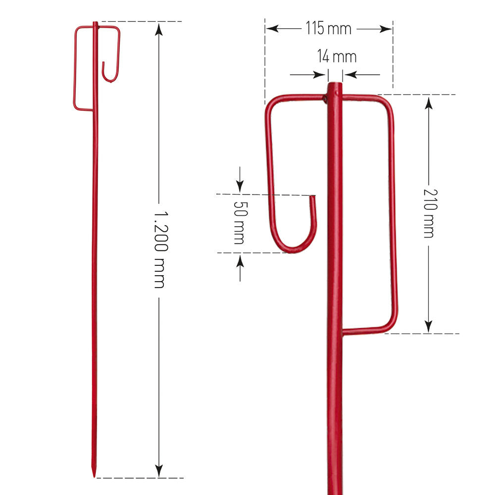 Absperrhalter Moravia 311262W 1,2 m Crvena
