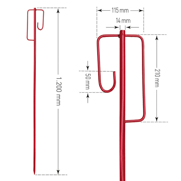 Absperrhalter Moravia 311262W 1,2 m Crvena