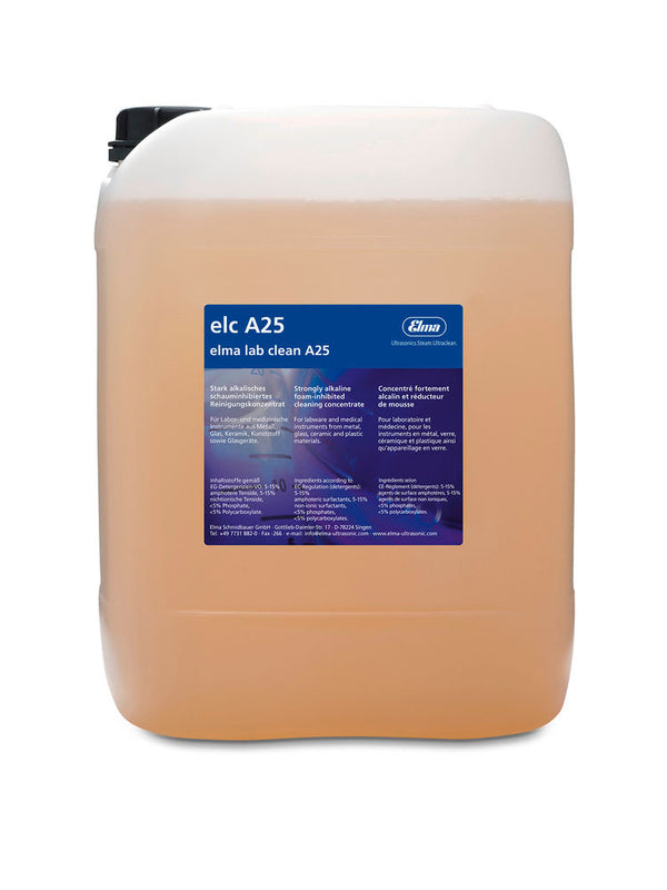 Elma Lab Clean A25 alkalni koncentrat za ultrazvučno čišćenje laboratorijskih instrumenata 10 l 313072W