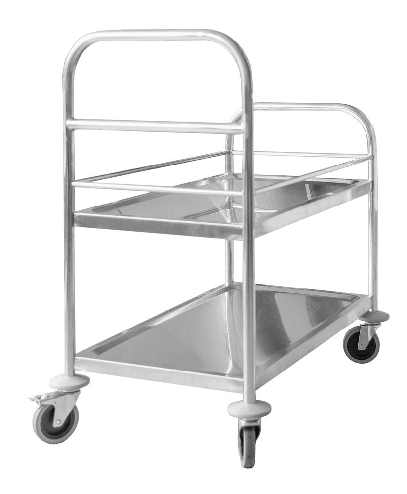 Kongamek Kolica sa policama od nerđajućeg čelika 2 Nivoa 805 x 460 x 890 mm 316002W