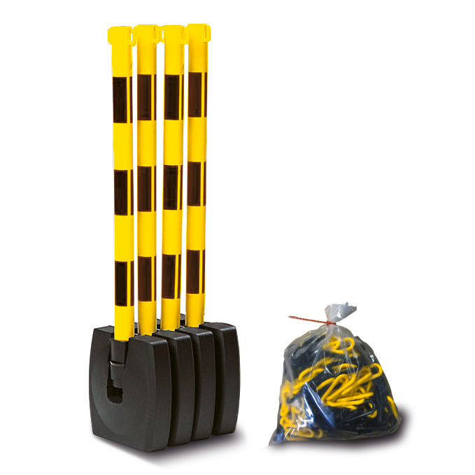 Set Lančanih Stalak Upozorenja Plastika 4 Stuba 10 m Ø 50 mm Moravia 310978W