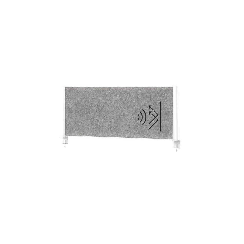 Akustična Stona Pregradna Stena MAULconnecto 1200 x 515 mm Ram Beli DENIOS 318167W
