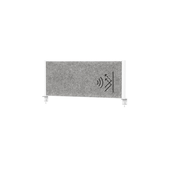 Akustična Stona Pregradna Stena MAULconnecto 1200 x 515 mm Ram Beli DENIOS 318167W