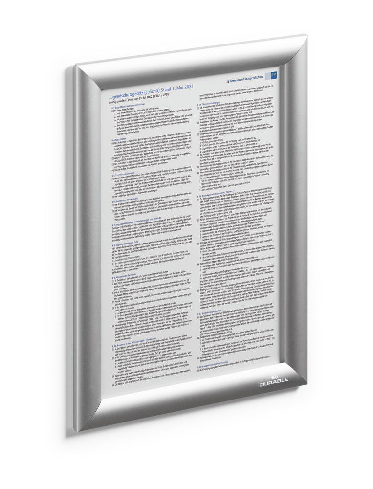 DENIOS Aluminijumski Preklopni Okvir DIN A4 Srebrni 318205W