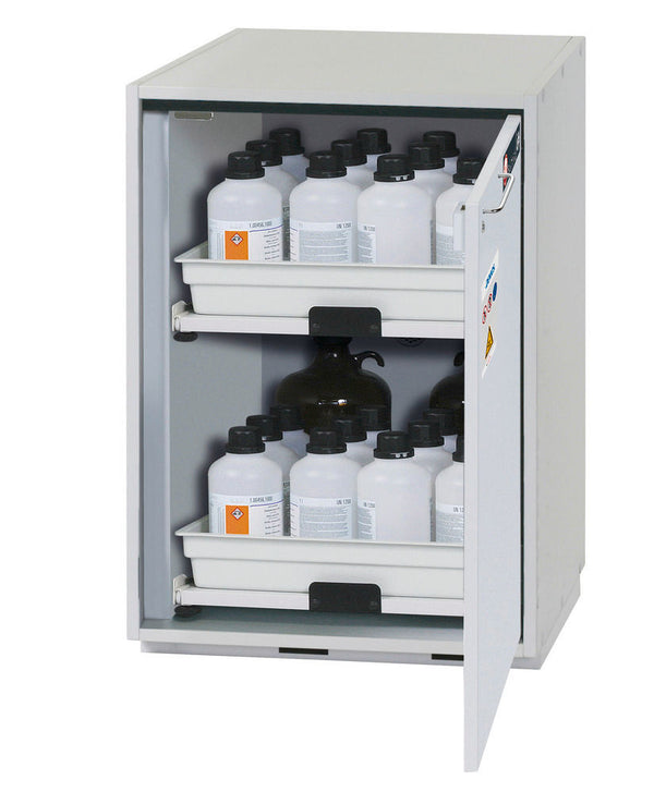 Orman Za Kiseline I Baze Asecos SL 602 Siva 590x570x800mm 2 Tablarauszüge