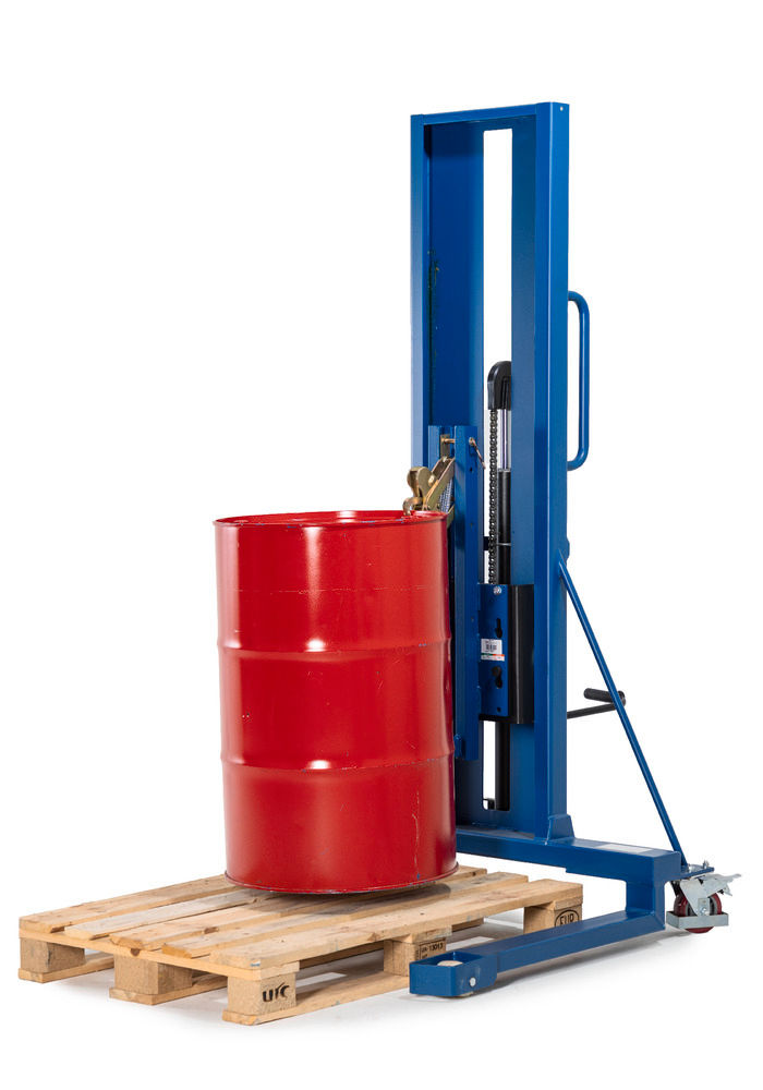 Denios Fassheber Servo FL 16-M F 300 Kg 60-200 L Plavi
