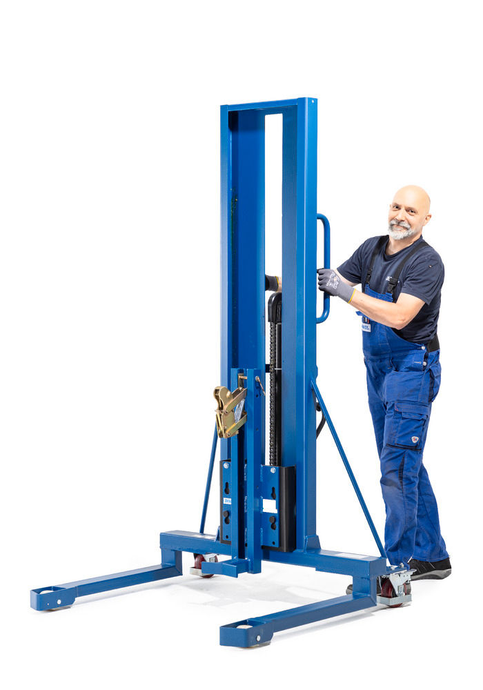 Denios Fassheber Servo FL 16-M F 300 Kg 60-200 L Plavi