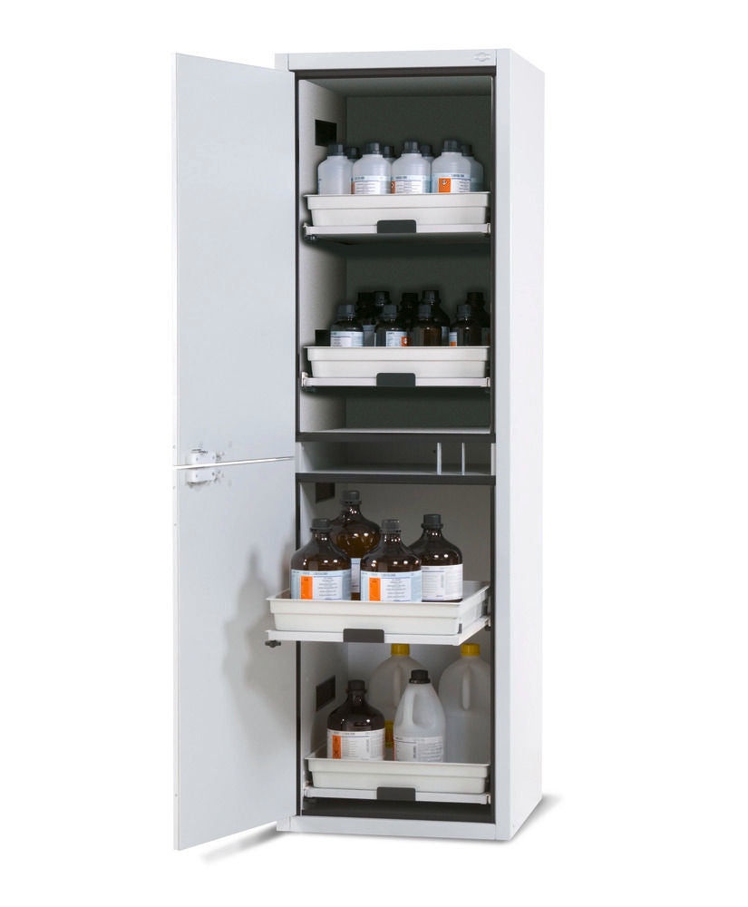 Orman Za Hemikalije Asecos SL 604 Siva 597x603x1965mm 4 Tablarauszüge