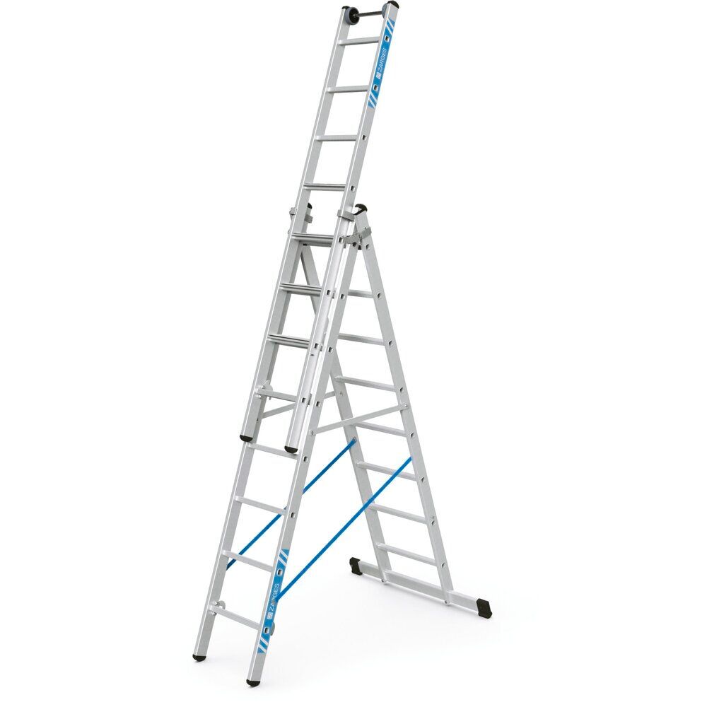 ZARGES Aluminijumske Višenamenske Merdevine 3 x 8 Prečki 319059W