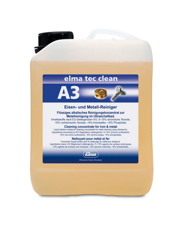 Elma Tec Clean A3 Alkalni Koncentrat za Ultrazvučno Čišćenje 2,5 l