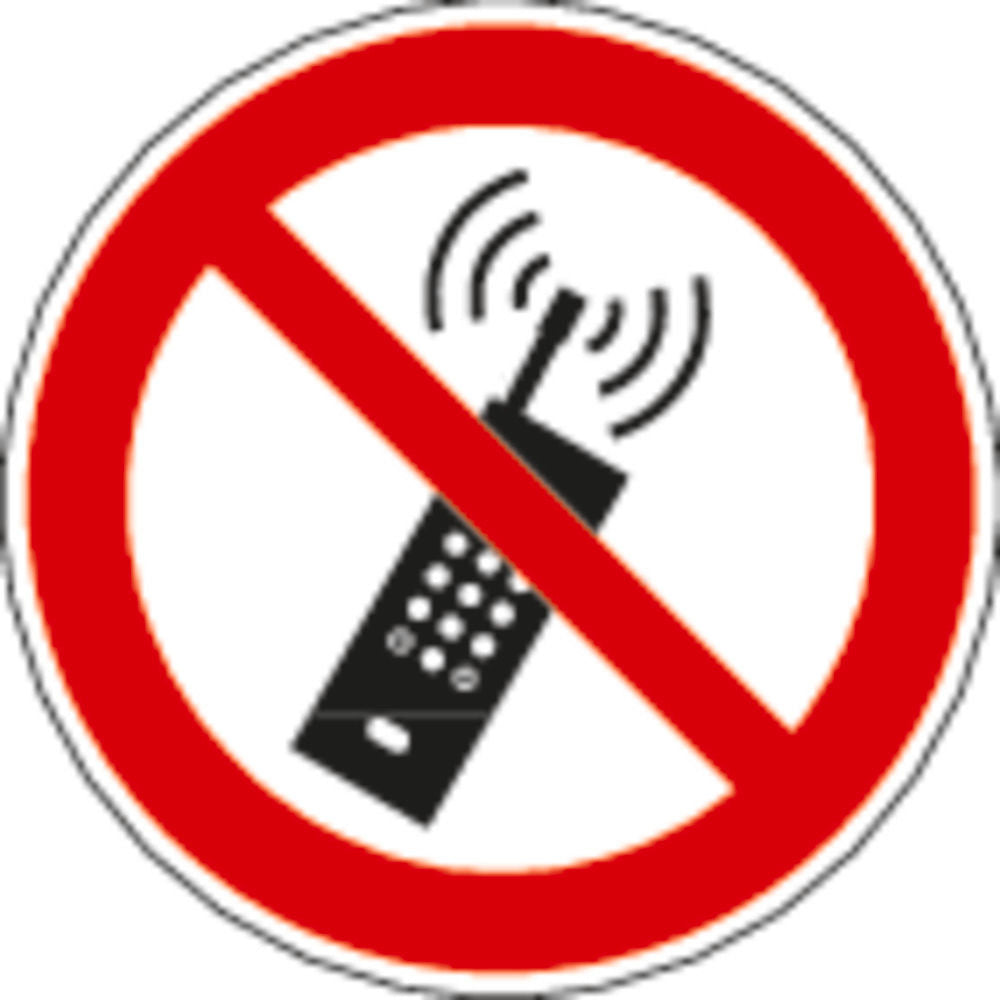 DENIOS Znak Zabrane Zabranjeni Mobilni Telefoni P013 148601W