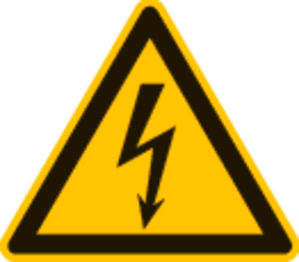 DENIOS Znak Upozorenja Opasnost od Električnog Napona W012 148726W