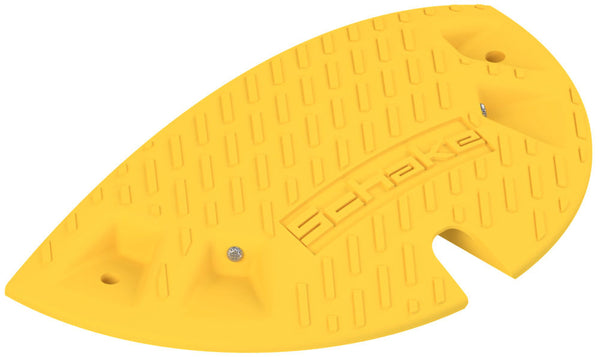 Završni Komad sa Urezom za Brzinske Prepreke DENIOS 320350W 400 x 215 x 60 mm Žuta Reciklirani PVC Tip E