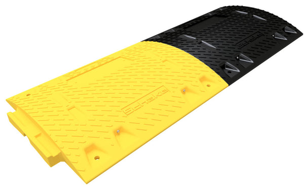 Središnji Deo Brzinske Prepreke od Recikliranog PVC-a DENIOS 320343W 500 x 400 x 50 mm Žuta sa Reflektorima
