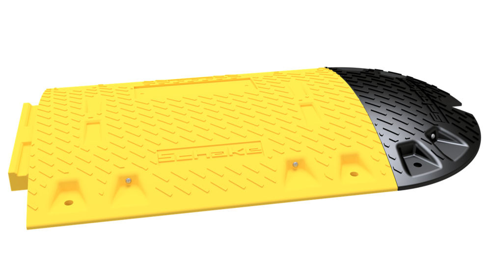 Saobraćajna Prepreka DENIOS 320342W 400 x 215 x 50 mm Crna Reciklirani PVC Završ